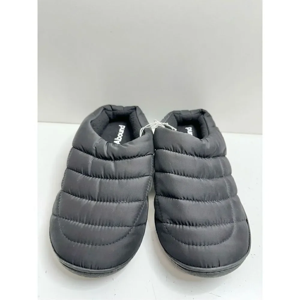 Abound Slippers‎ Mens Size 10 Medium Slip On Black Puffer Shoes NEW